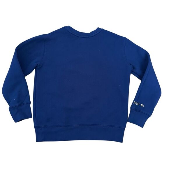 Ralph Lauren Polo Lunar New Year Dragon Fleece Sweatshirt Size 8 Navy Blue - Picture 4 of 5